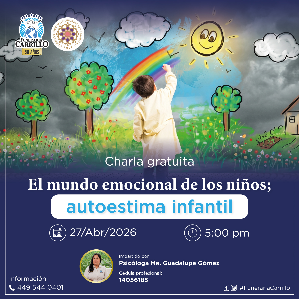 Charla Gratuita: El mundo emocional de los niños; autoestima infantil